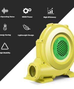 Costzon Air Blower, 950W Bounce House Blower, Pump Fan Commercial Inflatable Bouncer Blower, Air Blower for Inflatables, Perfect for Inflatable Bounce House, Waterslides (950 Watt 1.25HP) 950 Watt 1.25HP 11 61WHU5VUC6L