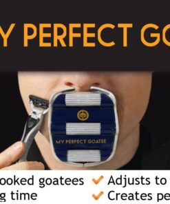 My Perfect Goatee® Shaving Template - Create a Perfectly Shaped Goatee Every Time - Adjustable Reduces Shaving Time - Shape Goatee and Circle Bead (Version 1.1) 1 Count (Pack of 1) 27 61WJ3BR 9EL