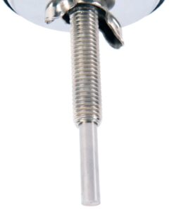 DOZYANT BBQ Charcoal Grill Smoker Temperature Gauge Pit Barbecue Thermometer Fahrenheit and Heat Indicator for Meat Cooking Port Lamb Beef, Stainless Steel Temp Gauge 2.38" 27 61WJpxBBneL