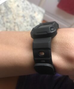 SUPCASE Unicorn Beetle Pro Series Design for Fitbit Charge 2, Replacement Bands with Built-in Rugged Protective Case (Black) Black 32 61WKWrkYu7L