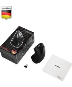Perixx PERIMICE-713 Wireless Ergonomic Vertical Mouse - 800/1200/1600 DPI - Right Handed - Recommended with RSI User Black 21 61WKckKRuPL