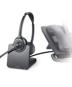 Plantronics PL-CS520 Binaural Wireless Headset System, Black/Silver Single 8 61WL pXcemL