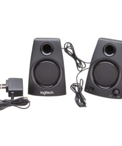Logitech Z130 PC Speakers, Full Stereo Sound, Strong Bass, 3.5mm Audio Input, Headphone Jack, Volume Controls, Computer/TV/Smartphone/Tablet - Black Speaker 25 61WLUEesv1L