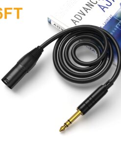 CableCreation 6 Feet TRS 6.35mm (1/4 Inch) Male to XLR Male Cable, Black 1-Pack 13 61WNlgWq8ZL