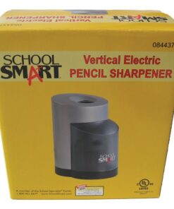 School Smart Vertical Electric Pencil Sharpener, For Classroom, Home, and Office Use, Black and Grey 27 61WNpP207L