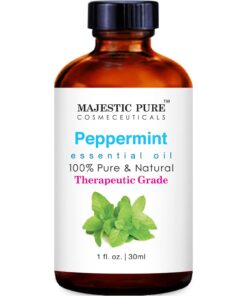MAJESTIC PURE Peppermint Essential Oil, Premium Grade, Pure and Natural, for Aromatherapy, Massage, Topical & Household Uses, 1 fl oz 1 Fl Oz (Pack of 1) 15 61WOCGfOThL