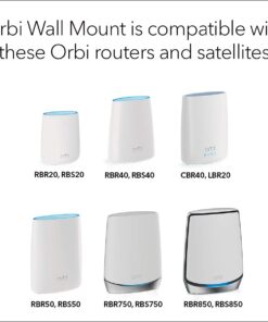 NETGEAR Orbi Wall Mount - Compatible with Orbi WiFi Router, Satellite, RBK50, RBK752, RBK852, RBK853, RBKE963 and More, 1 Pack (RBKWM-10000S) 18 61WOj1i1f1L