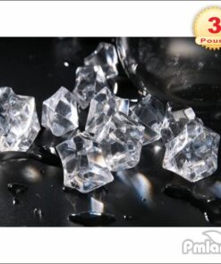 PMLAND Clear Acrylic Ice Rocks Crystals Gems - 1 Inch Length 3 lbs Bulk Bag for Vase Filler Table Scatter Party Wedding Arts Crafts Decoration Display Idea 23 61WRVaeiGL