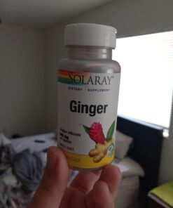 SOLARAY Organically Grown Ginger Root 540mg Healthy Cardiovascular, Digestive, Joint & Menstrual Cycle Support Vegan & Non-GMO 100 VegCaps 15 61WRjlF5Q9L