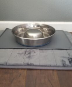 WQYK Pet Food Silicone Mat Waterproof Non-Slip Pet Feeding Mat, Pet Bowl Mat, Pet Feeding Tray for Cats and Dogs 18 61WS0nliCiL