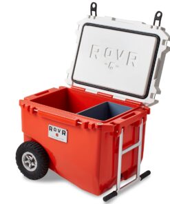 RovR RollR 60 Rolling Cooler - The Perfect Ice Chest with Wheels and Handle for Outdoor Adventures and On-The-Go Refreshments Desert 7 61WUQ0eBWL