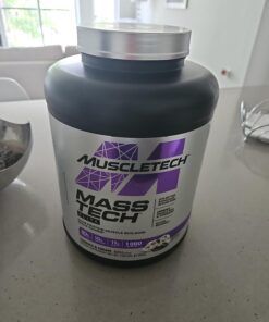 Mass Gainer Protein Powder MuscleTech Mass-Tech Mass Gainer Whey Protein Powder + Muscle Builder Protein Powder Creatine Supplements Cookies and Cream, 7 lbs (Package May Vary) 14 61WUibWT9YL