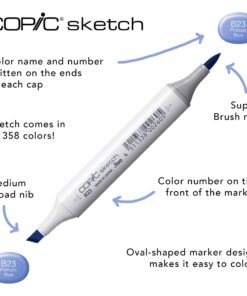 Copic Sketch, Alcohol Markers, 6pc Set, Bold Primaries Bold Primary Colors Marker Set 10 61WV6 JxJL 16