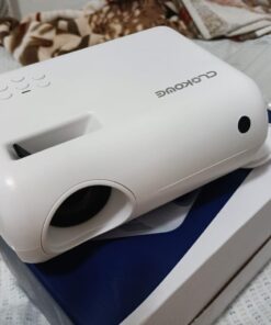 Mini Projector, CLOKOWE 2023 Upgraded Portable Projector with 9000 Lux and Full HD 1080P, Movie Projector Compatible with iOS/Android Phone/Tablet/Laptop/PC/TV Stick/Box/USB Drive/DVD/Game Console 53 61WVKckZOEL