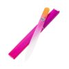 Glass Files for Nails, Professional Manicure Glass Fingernail Files with Cases, Gentle Precision Filing, Leaves Nails Smooth - 1-Piece Bona Fide Beauty Premium Czech Glass Files Gold Magenta
