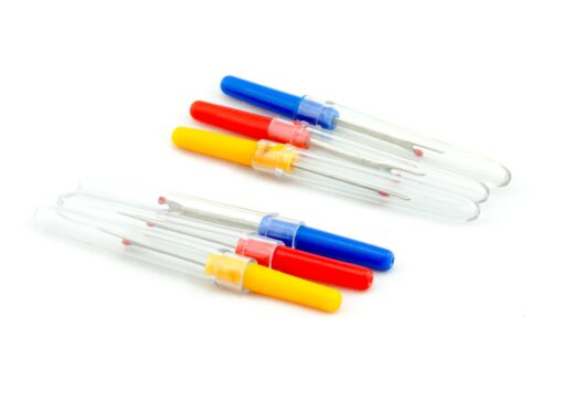 uxcell 6 Pcs Green Yellow Red Plastic Handle Sewing Stitch Thread Unpicker Seam Ripper