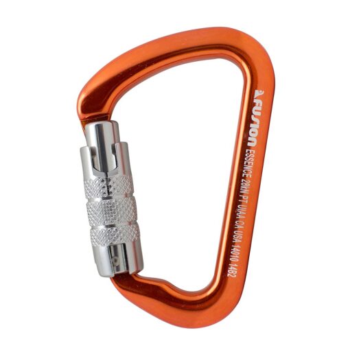 Fusion Climb Essence Aluminum Triple-Lock Modified D Carabiner