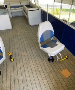 Attwood 17720 Seat Swivel, for Boat Seat, 6 ¼ Inches, 0-Degrees Tilt, Aluminum, Black Power Coated 0 Degree Tilt Seat Swivel Mount 32 61WYdxevhGL