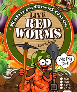 Alternative view of NaturesGoodGuys Live Redworms Composting Red Worms - 600 Red Wigglers