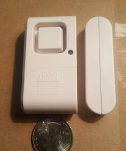 GE Personal Security Window and Door Alarm, 2 Pack, DIY Protection, Burglar Alert, Wireless Chime/Alarm, Easy Installation, Home Security, Ideal for Home, Garage, Apartment and More, 45115 White 47 61Wa2w7HWNL