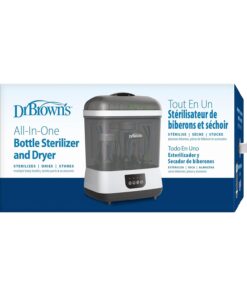 Dr. Brown's All-in-One Sterilizer and Dryer for Baby Bottles, Parts & Other Newborn Essentials Sterilizer & Dryer 1 Count (Pack of 1) 58 61WaLnYBY2L