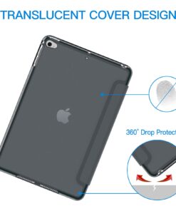 JETech Case for iPad Mini 4, Smart Cover with Auto Sleep/Wake (Dark Grey) Dark Grey 16 61Wb48SYpwL