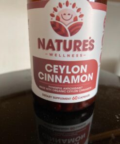Natures Wellness Organic Ceylon Cinnamon - 1200 mg | Powerful Antioxidant | Maintains Joint Health and Mobility | Non-GMO | 60 Veg Capsules 25 61WbISIbUL