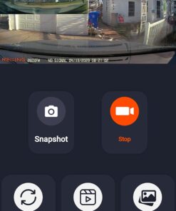 Rexing V1P 4K Car Dash Cam 2.4" LCD 2160p Front + 1080p Rear Wi-Fi 170° Wide Angle Dual Channel with Rear Cam, G-Sensor, WDR, Loop Recording Mobile App Supercapacitor Camera Recorder 43 61Wbp1EghAL