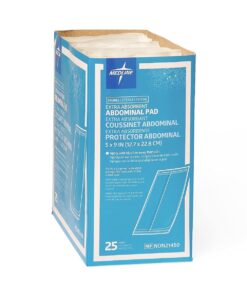 Medline Medline Sterile Abdominal Pad, NON21450H, 5 inch x 9 inch, 2 Packs of 25 Count 5" x 9" 20 61WcVi9BsXS