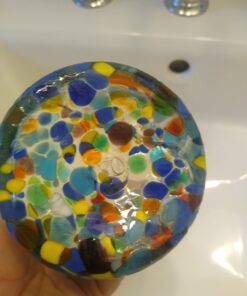 NOVICA Artisan Crafted Recycled Hand Blown Glass Water Glasses, Multicolor, 14 Oz, 'Confetti' (Set Of 6) 23 61WdKPWHEDL