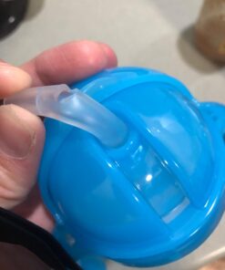 Munchkin® Any Angle™ Weighted Straw Trainer Cup with Click Lock™ Lid, 7 Ounce, Blue 1 Count (Pack of 1) 45 61WgQVuJOQL