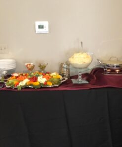 LinenTablecloth 90 x 132-Inch Rectangular Polyester Tablecloth with rounded corners Black 90" x 132" 33 61Wh9s0ageL