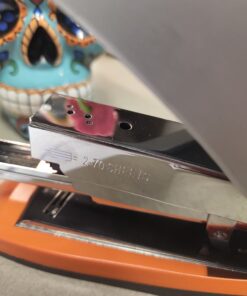 Swingline Stapler, 70 Sheet Capacity, Optima 70, Jam Free, Reduced Effort, Soft Grip, Metal, Black and Silver (87875) Half Strip 27 61WhPDOHsWL