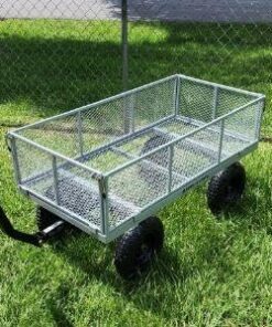 Gorilla Carts GOR1001-COM Steel Utility Cart, Heavy-Duty Convertible 2-in-1 Handle and Removable Sides, 7 cu ft, 1000 lb, Capacity, Gray, 1 pack 59 61WkPVqbU L