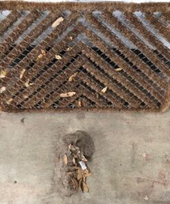 Rubber-Cal 10-100-514 Herringbone Outdoor Scraper Door Mat, 18 by 30-Inch, Brown 22 61Wn5 6RntL