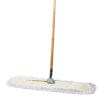 Tidy Tools Commercial Dust Mop & Floor Sweeper, 30 in. Dust Mop for Hardwood Floors, Cotton Reusable Dust Mop Head, Wooden Handle, Industrial Dry Mop for Floor Cleaning & Janitorial Supplies 30x5 Inch (Pack of 1)