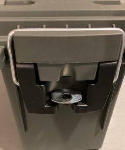 Sheffield 12626 Field Box, Plastic Ammo Can for Pistol, Rifle, and Shotgun Ammo, Water Resistant Storage Box w/ 3 Locking Options, Olive Drab Green Cans, Made in The U.S.A. 32 61WrGe4kAL