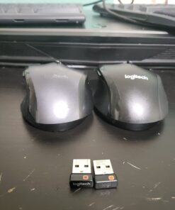 Logitech M705 Marathon Wireless Mouse, 2.4 GHz USB Unifying Receiver, 1000 DPI, 5-Programmable Buttons, 3-Year Battery, Compatible with PC, Mac, Laptop, Chromebook - Black 43 61Ws78me1FL