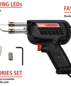 Weller 260-Watt/200W Professional Soldering Gun Kit with Three Tips and Solder in Carrying Case - D550PK 23 61WsK1NHxUL