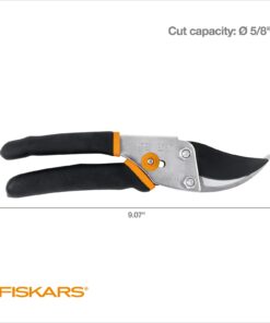 Alternative view of Fiskars Bypass Pruning Shears 5/8” Garden Clippers - Plant Cutting Scissors with Sharp Precision-Ground Steel Blade Bypass Pruner