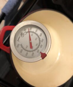 KT THERMO Deep Fry Thermometer With Instant Read,Dial Thermometer,12" Stainless Steel Stem Meat Cooking Thermometer,Best for Turkey,BBQ,Grill 1-pack 12-Inch 29 61Wtz032ncL