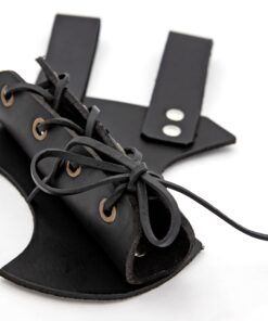Armory Replicas - Genuine Bovine Leather Hawk Wood Sword Frog - Medieval Inspired Adjustable LARP Sabre Rapier Sword Weapon Frog Holster Holder Accessory Black Right 19 61Wu1Yf6cpL