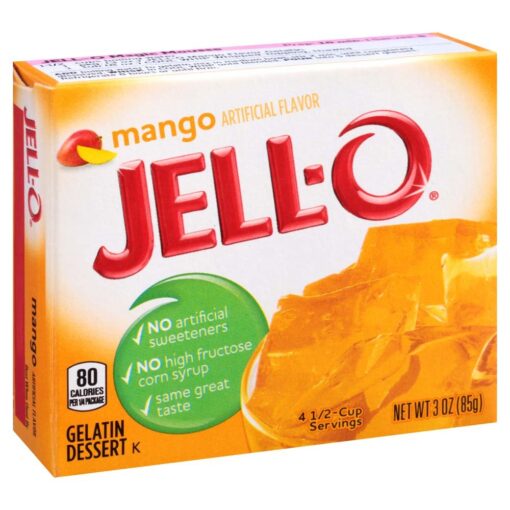 Jell-O Mango Gelatin Mix 3 Ounce Box (Pack of 6) 3 Ounce (Pack of 6)