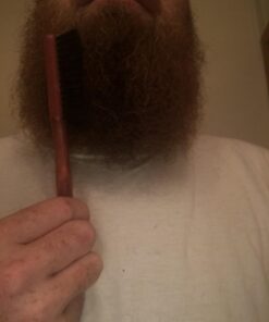 Beard Brush by ZilberHaar - Stiff Boar Bristles - Beard Grooming Brush for Men - Straightens and Promotes beard growth - Works with Beard Oil and Balm to Soften Beard – For beard kits - 6 inches long Brown 6 Inch (Pack of 1) 39 61WuTQJrJYL