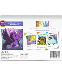 Alternative view of Unstable Games - Unstable Unicorns Card Game - A strategic card game and party game for adults & teens Unstable Unicorns Base Game