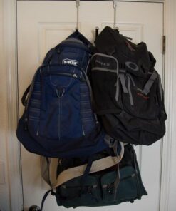 iDesign York Lyra Steel Over-The-Door 6-Hook Storage Rack - 8.38" x 5.25" x 11", Chrome 25 61Wud7b3HL