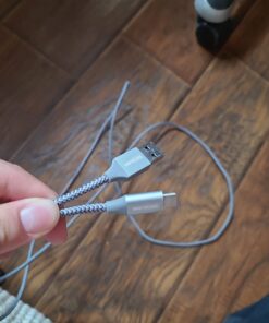 BrexLink USB C Cable, Type C Charger USB 3A Charging Cable Fast Charge for Samsung Galaxy S22 Plus Ultra S21 S22 Plus, Moto G7 G8, Other USB Type c Charger (6.6ft+6.6ft, Grey)… 6.6ft+6.6ft 34 61WvM14s1OL