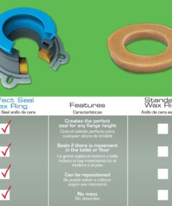 ACO 10718X Toilet Wax Ring, 1 Size, Black 30 61Wvv7gZEnL