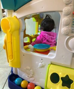 Fisher-Price Laugh & Learn Baby & Toddler Playset Smart Learning Home Interactive Playhouse with Smart Stages Content for Ages 6+ Months (Amazon Exclusive) 34 61WwejZaFML