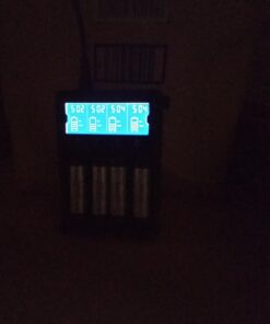 Universal Smart Battery Charger 4 Bay for Rechargeable Batteries NiMH NiCd AA AAA C Li-ion LiFePO4 IMR 18650 21700 20700 26650 14500 16340 18500 10440 18350 RCR123a LCD Display UL Listed 52 61Wz0VcUYfL